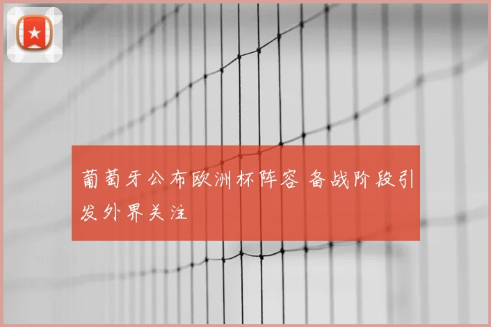 葡萄牙公布欧洲杯阵容 备战阶段引发外界关注